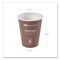 Eco-Products 8 oz. World Art Renewable and Compostable Paper Hot Cups - Brown/White (50/Pack)